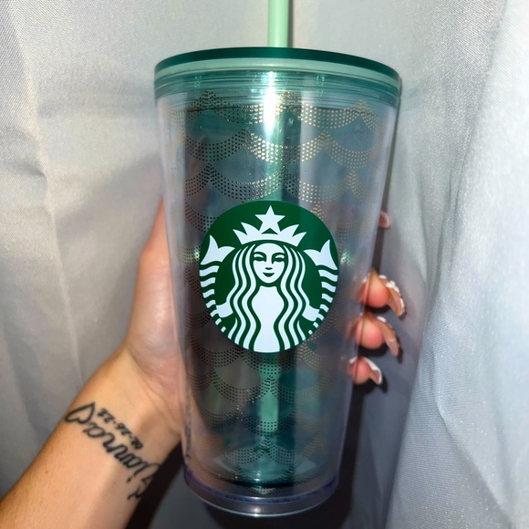 Light Blue Starbucks Tumbler